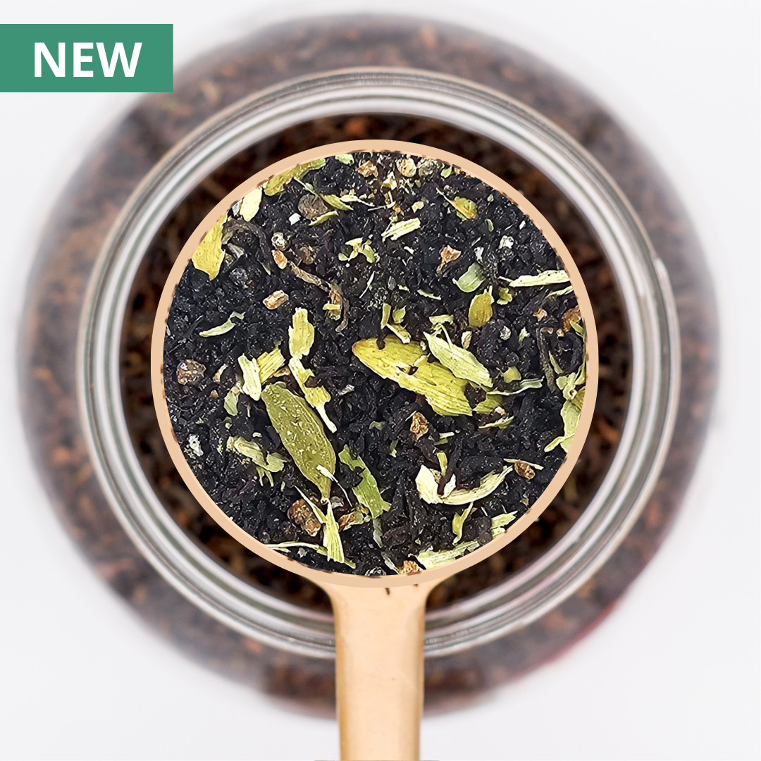 cardamom chai - close-up