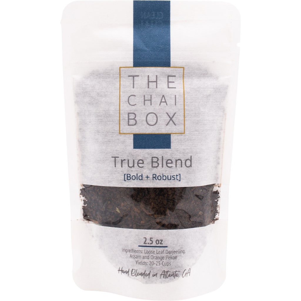 Bag of True Blend Loose Leaf Tea Blend. Tea with antioxidants, improves cardiovascular health.   Bold and robust tea.