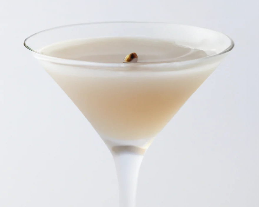 A chatini - a martini with chai concentrate