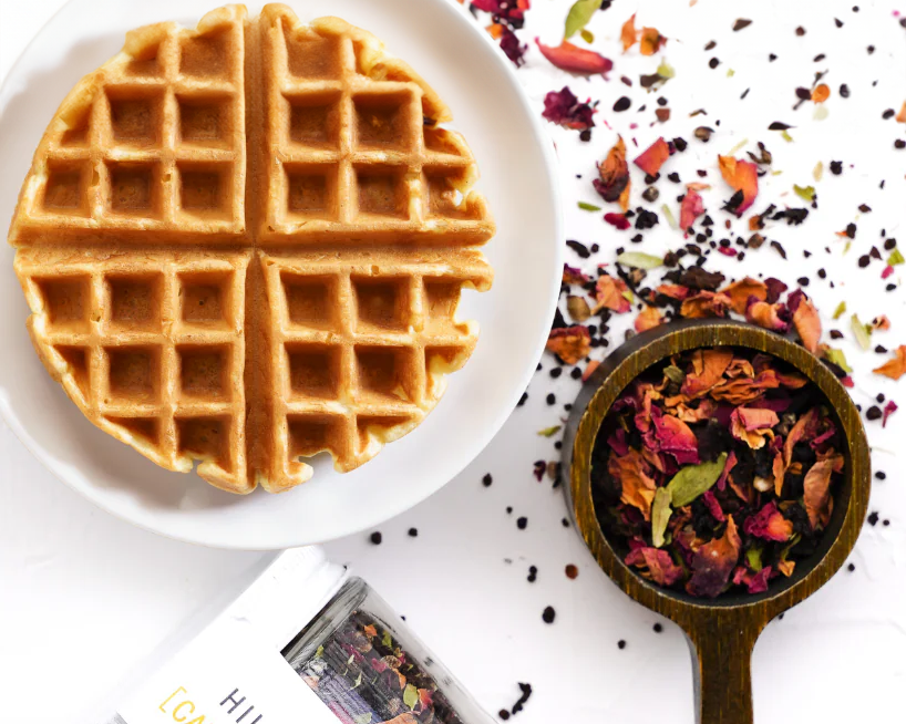 Rose Chai Waffles