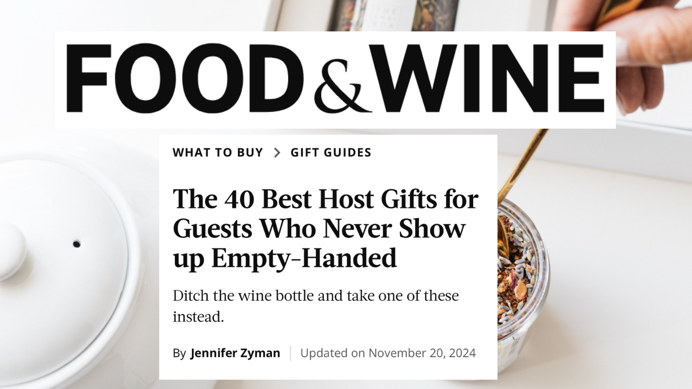 Food and Wine - 40 Best Host Gifts - The Chai Box - for tea lovers - oprah's favorite