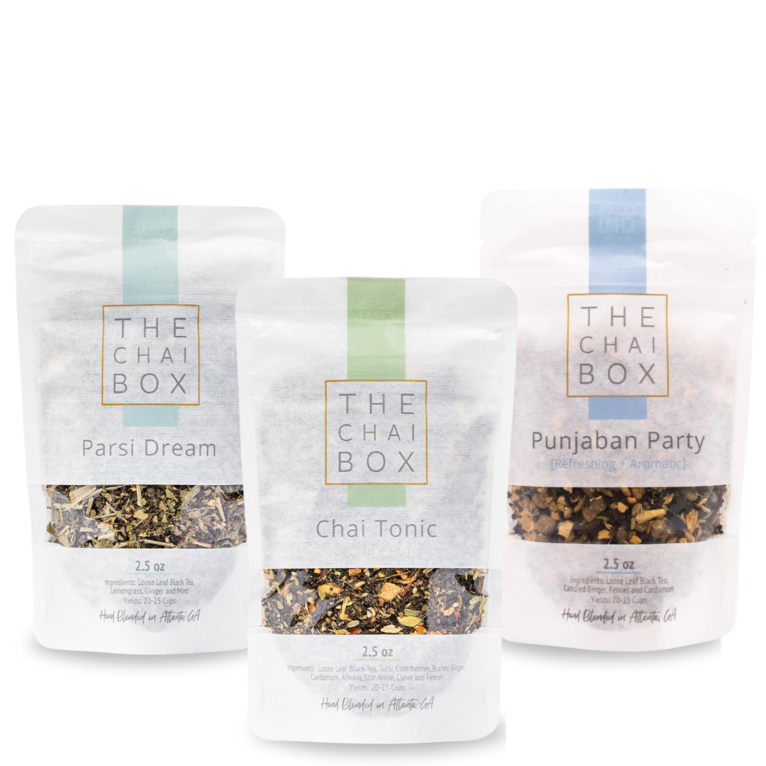 loose-leaf tea targeted with wellness goals in mind like digestion, cold and flu