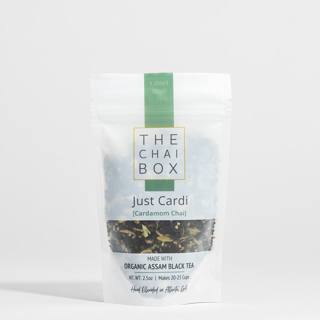 Just cardamom and organic black assam tea