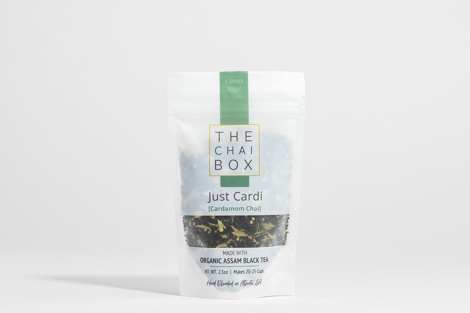 Just cardamom and organic black assam tea