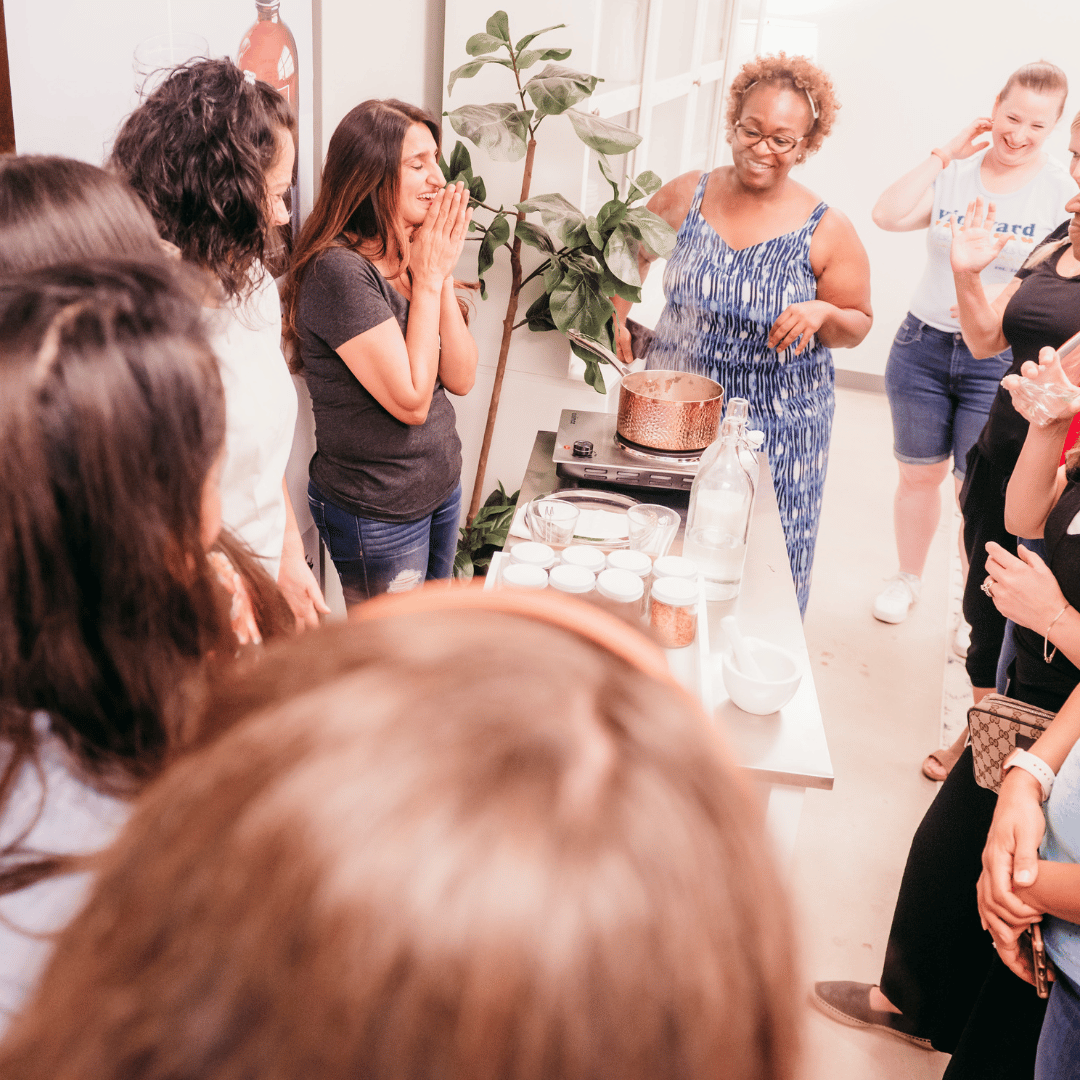Monica Sunny founder of The Chai Box imparting a class for chai lovers 