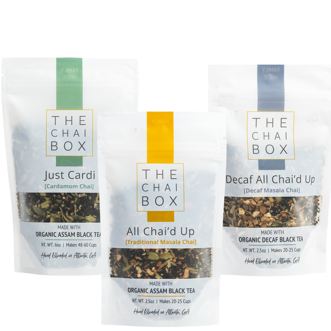Bundle and save on 3 traditional Chai blends - inlcuding one decaf option