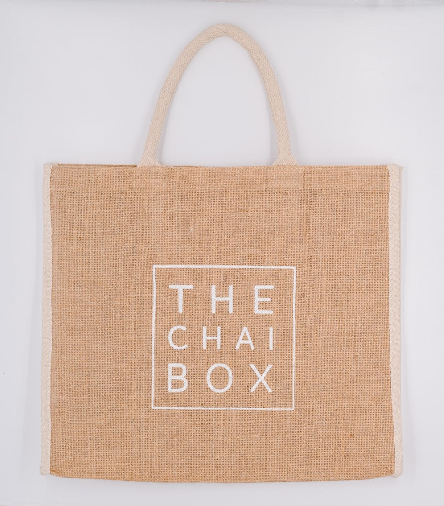 The Chai Box Tote is a great sustainable gift for tea lovers. 