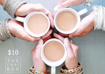 The Chai Box $10 gift card. A Gift for tea lovers on any special occasion like holidays and birthdays. Buy Online. 