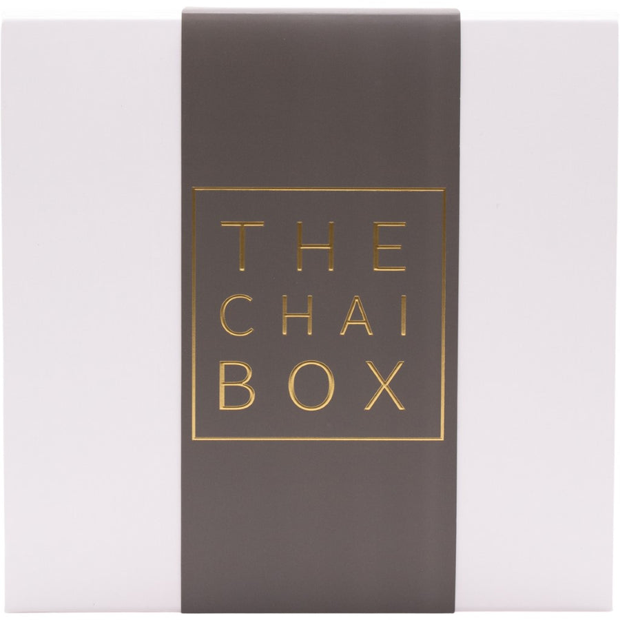 The Chai Box Gift Set box. The perfect gift for tea lovers.