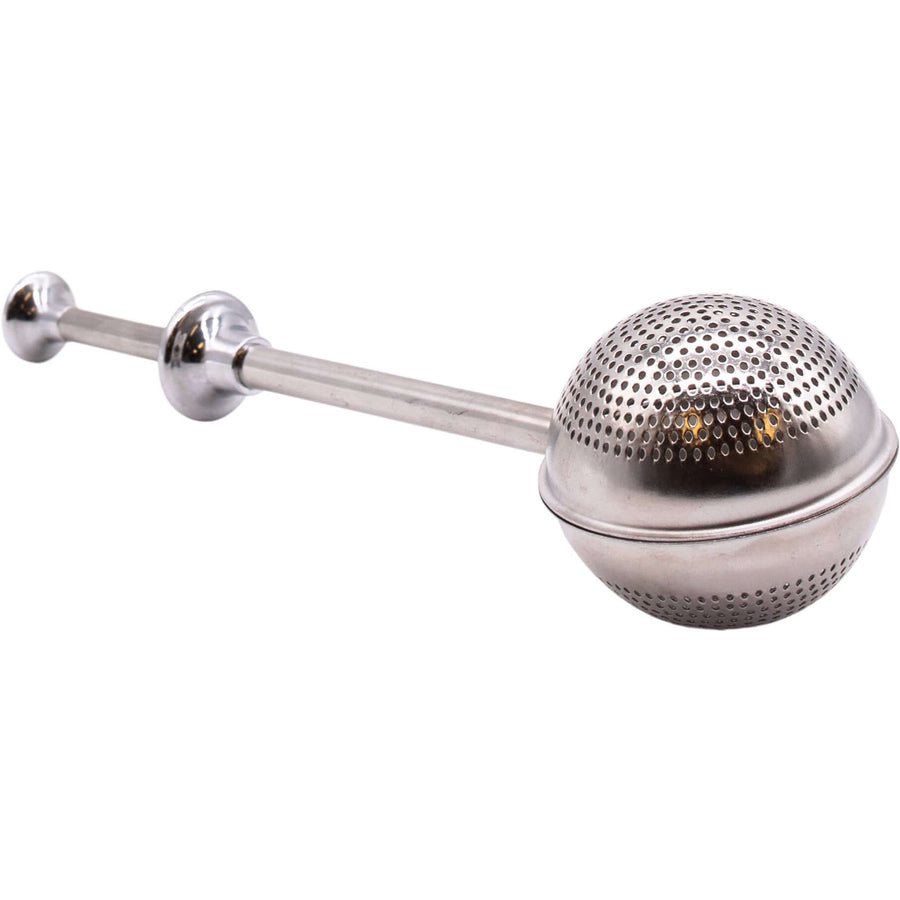 Stainless steel tea steeper. Perfect for brewing tea using the steeping method. Long lasting material